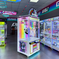 Machine à cadeaux Naughty Dog, pousseur de peluches pour jeu de grue, conception personnalisée, machine d'arcade à monnayeur pour poupées, en métal, bois et acrylique