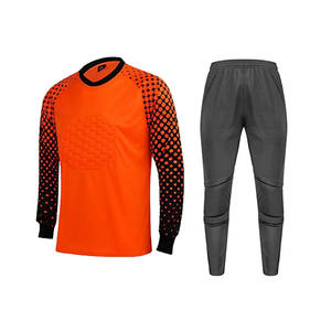 زي حارس مرمى كرة القدم الأمريكية مخصص وقابل للتنفس بأكمام طويلة للصيف، مصنوع من القطن/الخيزران بنمط ثلاثي الأبعاد وطباعة رقمية - Product Image 2