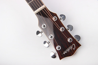 La Chine personnalisé Premium contreplaqué pas cher 41 40 pouces épicéa haut Folk Jazz Guitarra manche en acajou plein noyer guitare électrique acoustique
