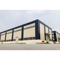 Atelier commercial en structure métallique – Bâtiment modulaire préfabriqué avec pont roulant haute capacité résistant au vent pour usine