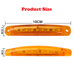 Luce di segnalazione del segno laterale 9LED per camion auto 12-24V spia luz de senal de marca laterale - Product Image 1