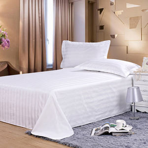 Beyaz kumaş nevresim takımı kumaş ev tekstili çizgili <span class=keywords><strong>Tc</strong></span>/pamuklu kumaş için otel yatak örtüsü - Product Image 6