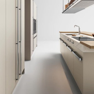 Set Completo di Mobili da <span class=keywords><strong>Cucina</strong></span> di Lusso in Melamina Personalizzabile con Isola, Design Moderno - Product Image 5