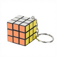 Porte-clés mini cube 3CM, cadeau promotionnel, cube magique en plastique ABS, jouet éducatif STEM 3x3