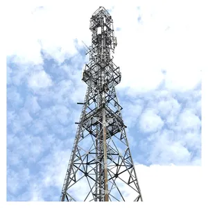 Nuevo producto mástil celosía comunicación poste torre antena telecomunicaciones guyed mástil torre de comunicación