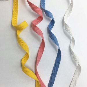 ริบบิ้นผ้าฝ้ายหลากสีแบบม้วนพร้อมขอบเย็บขอบผ้า สำหรับตกแต่งกระเป๋าและอุปกรณ์เสริม - Product Image 6