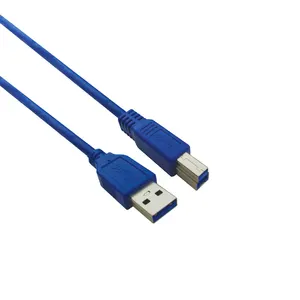 High Speed Data Printer Usb Cable Wholesale Factory Power USB 3.0 Cable A To B Male 1m 2m 3m 5m PVC Roline Printer Gold Cable