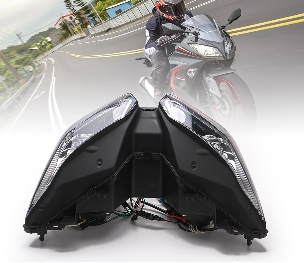 Faro Anteriore Trasparente Per Kawasaki Ninja ZX6R (2009-2012) E ZX10R (2008-2010)
