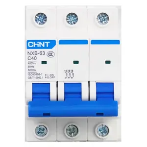 Low cost CHNT NXB-63 series 3P MCB 63A Miniature circuit breaker