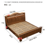 Natürliches Kiefernholz Doppelbett 2026 Neues Design mit Aufbewahrungsschubladen Queen-Size Umweltfreundliches Schlafzimmermöbel Großhandel
