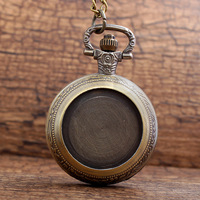 Collier Gyroscopique Rotation Montre De Poche Hommes Femmes Rétro Dame De Paris Cathédrale Montres De Poche