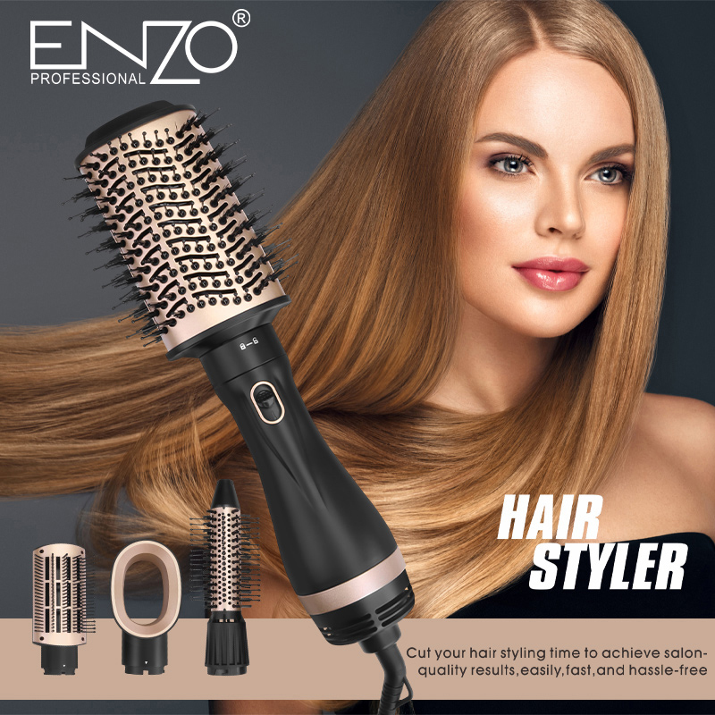 ENZO EN-6207 4-in-1 Haartrockner, Gltter & Lockenstabset