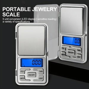 Balance de poche numérique de haute précision 500g/0.01g, balance à bijoux précise avec écran LCD, compacte et portable pour un transport facile - Product Image 2