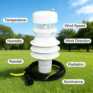Veinasa-THRWPG-02 Estación Meteorológica Profesional <span class=keywords><strong>7</strong></span> en 1 con Anemómetro Ultrasónico, Sensor de Radiación, Lluvia e Iluminación - Product Image 1