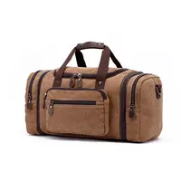 OMOI कस्टम पुरुषों Duffel सूटकेस पुराने विंटेज सामान Duffle यात्रा खेल बैग यात्रा ले जाने सभी निविड़ अंधकार सामान