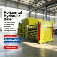 Presse à balles hydraulique automatique pour bouteilles PET, machine à compresser les bouteilles en plastique