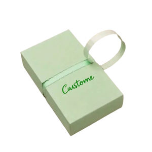 Caja de Embalaje Rígida Pequeña de Papel de Lujo Biodegradable Personalizada, Caja de Regalo Deslizante con Funda Extraíble - Product Image 2