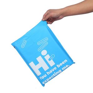 Sac d'expédition en polymaille biodégradable à 100 % personnalisé pour la sécurité de l'environnement, sac d'expédition de haute qualité pour les coursiers - Product Image 2