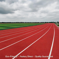 Revêtement de sol sportif hybride de qualité professionnelle 400m, type Tartan, écologique et perméable pour terrains de sport extérieurs, fabriqué en Chine
