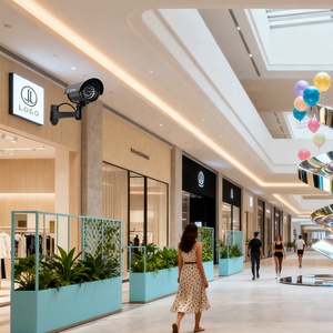 Camera an ninh giả Hệ thống camera quan sát giả với đèn nhấp nháy màu đỏ thực tế vào ban đêm cho trong nhà ngoài trời - Product Image 5