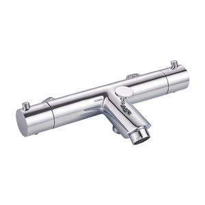 <span class=keywords><strong>Robinet</strong></span> mélangeur bain-douche européen en laiton avec finition chromée, surface polie, cartouche céramique et douchette à main - Product Image 2