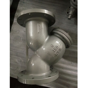 Filtro tipo Y ANSI PN10 PN16 de hierro dúctil QT450 GGG50 con brida de acero inoxidable para tuberías industriales de aguas residuales - Product Image 3