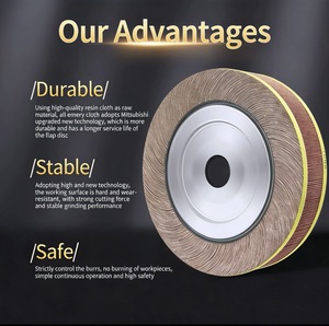 แผ่นขัดกระดาษทรายแบบหนา 30 มม. ชนิดหัวจับสำหรับขัดเงา ขัดโลหะ กำจัดสนิม ขัดรอยเชื่อม OEM - Product Image 4