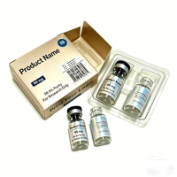 Étiquettes de bouteilles de peptides de haute qualité 2ml 3ml 10ml auto-adhésives PET BOPP estampage à chaud résistant à l'humidité ODM pour peptides de perte de poids