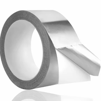 Ruban adhésif en aluminium, auto-adhésif, résistant aux hautes températures, imperméable, ruban d'étanchéité pour isolation des conduits HVAC