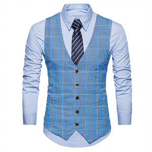 Veste d'extérieur décontractée pour homme, col en V, coupe ajustée, imperméable, écologique, style rétro, respirante, en toile, pour l'automne - Product Image 4