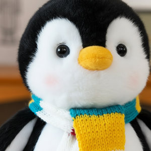 Mini <span class=keywords><strong>Peluche</strong></span> <span class=keywords><strong>de</strong></span> Pingüino con Bufanda, Lindo Animal <span class=keywords><strong>de</strong></span> <span class=keywords><strong>Peluche</strong></span> Suave del Tamaño <span class=keywords><strong>de</strong></span> la Palma <span class=keywords><strong>de</strong></span> la Mano, Venta al por Mayor, Perfecto para Regalos para Niños, Compañero para Dormir - Product Image 5