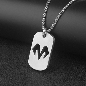Colliers en chaîne pour chiens en gros, colliers en acier inoxydable, pendentifs Cyberpunk pour femmes et hommes, bijoux fantaisie - Product Image 1