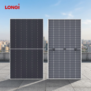 Panel Solar Monocristalino de Silicio de Media Celda 550W-600W 182mm X 182mm, Módulo Fotovoltaico con 23% de Eficiencia para Sistemas de Energía Industrial - Product Image 1