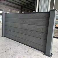 Panneau de clôture en métal WPC personnalisé, étanche, écologique, avec modélisation 3D, pour l'intimité extérieure, en acier, design moderne, 6 pieds, pour bordure de maison