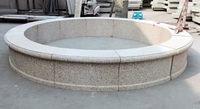Anneaux d'arbre modulaires en granit assemblé |   Design moderne, surface martelée, léger, durable, écologique pour les façades de bâtiments