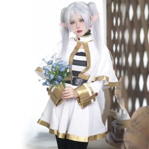 En stock <span class=keywords><strong>Sousou</strong></span> No Frieren Cosplay Frieren Fantasia Costume manteau chemises tenue fantaisie femmes Halloween carnaval fête vêtements - Product Image 6