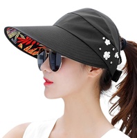 Sombrero de Sol de Ala Ancha para Mujer, Protección UV, Gorra Deportiva de Tela Común, Modelo de Verano para Playa, Número de Modelo: Caps