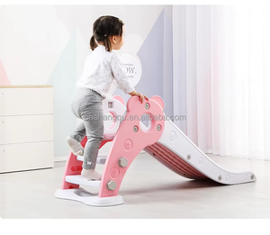 VSUCH Petit toboggan d'intérieur en plastique facile à ranger Cerf autoportant et sûr Panier de basket HDPE pour enfants Parc de sports de jardin - Product Image 6