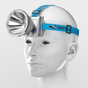 Linterna frontal recargable Smiling Shark de 800 mAh con LED tipo C para senderismo y camping - Product Image 2