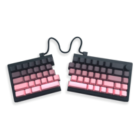 Zornher ST68 Blackberry Split Keyboard RGB Backlit Hot-Swap Customized Three-Mode Mechanical Gaming Keyboard for Office