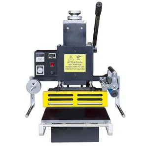 Máquina de estampación manual en caliente para escritorio, máquina pequeña de 3 toneladas y 1kw, con certificación CE