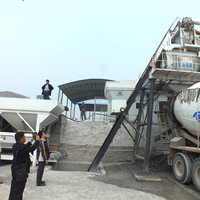 Station de mélange de béton standard, capacité de 35 m3 par heure, centrale à béton à mélange rapide avec commande électrique PLC