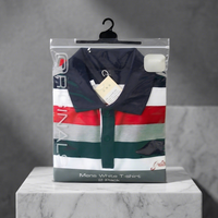 Sacs à fermeture éclair transparents personnalisés en plastique refermable pour vêtements, chaussettes, chaussures - Emballage réutilisable pour l'affichage des vêtements