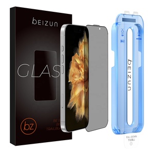 Protection d'écran électroplaquée anti-espion 360° pour <span class=keywords><strong>iPhone</strong></span> 17 16 15 <span class=keywords><strong>14</strong></span> 13 <span class=keywords><strong>Pro</strong></span> <span class=keywords><strong>Max</strong></span>, <span class=keywords><strong>incassable</strong></span> avec boîte d'installation facile - Product Image 1