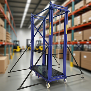 Hot 500kg 2m 6M 8M 10m có thể gập lại giàn giáo điện nâng nền tảng điện nâng giàn giáo cho sơn tường - Product Image 3