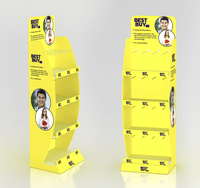 Support d'exposition pour gants Ray Custom Glove, support en carton avec crochets pour suspendre les gants en magasin.