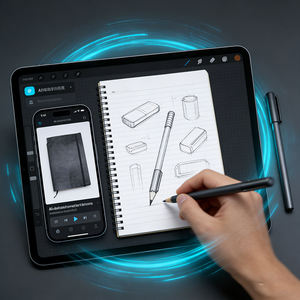 Stylo métallique intelligent pour cahiers d'étudiants, pointe remplaçable, attraction magnétique, synchronisation <span class=keywords><strong>de</strong></span> l'écriture, stockage <span class=keywords><strong>de</strong></span> documents, application personnalisée, haute compatibilité - Product Image 3