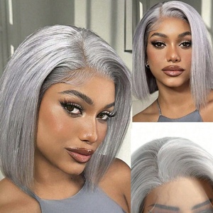 100% cabello humano virgen vietnamita SDD Bob corto cabello humano sin procesar Cierre de encaje pelucas sin pegamento vendedores cabello humano HD pelucas frontales de encaje - Product Image 5