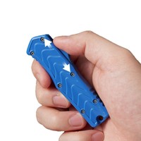 Couteau pliant portable pour le camping en plein air, lame Tanto en acier inoxydable ; outil de survie pour l'autodéfense, couteau compact