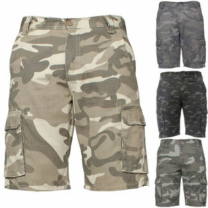 Shorts <span class=keywords><strong>Cargo</strong></span> Camouflage Diagonal Kava pour Hommes, Broderie Lettres, Coupe Ample, Idéal Chasse, Vente en Gros - Product Image 5
